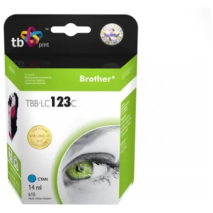 TB Ink.kazeta kompatibilni s Brother LC123C 100 new TBB-LC123C