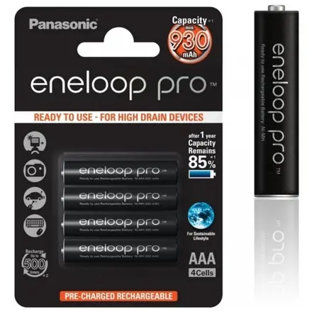 Panasonic Eneloop Pro AAA NiMH 1,2V 930mA BL4
