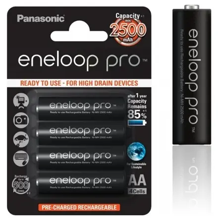 Panasonic Eneloop Pro AA NiMH 1,2V 2500mAh BL4