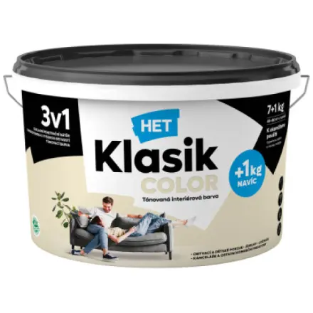 Het Klasik Color malířská barva, 0017 bílý smetanový, 7+1 kg