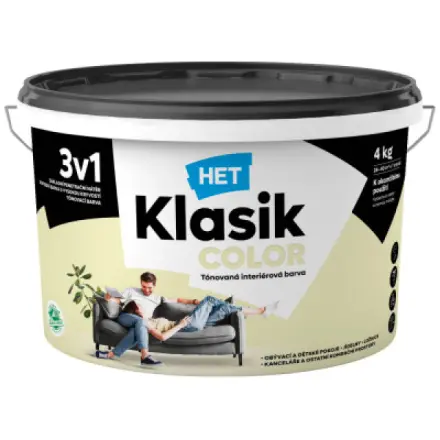 Het Klasik Color malířská barva, 0658 žlutý pastelový, 4 kg