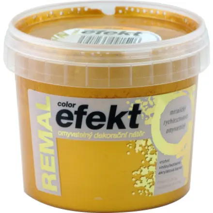 REMAL Color Efekt omyvatelná dekorační barva, 0950 zlatý, 250 g