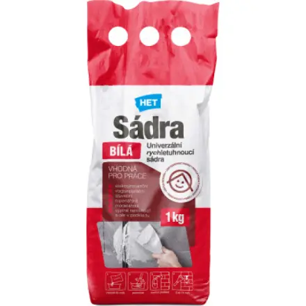 HET Sádra bílá, 1 kg