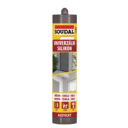 Silikon univerzální Soudal šedý 280 ml