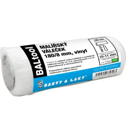 Barvy A Laky Hostivař BARVY A LAKY HOSTIVAŘ Vinyl váleček na malování držák 8 mm, 180 mm, 540100