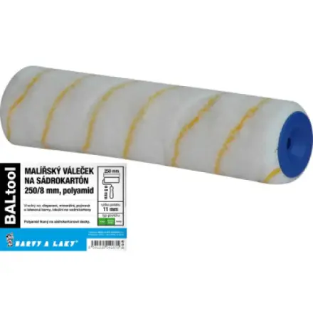 Barvy A Laky Hostivař BARVY A LAKY HOSTIVAŘ váleček na sádrokartón pro držák 8 mm, 250 mm