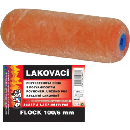 Barvy A Laky Hostivař BARVY A LAKY HOSTIVAŘ Moltopren Flock váleček na malování pro držák 6 mm, 100 mm, 2x kulacený