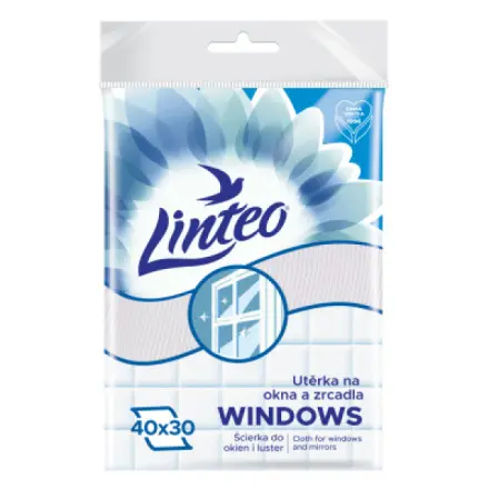 Linteo Satin švédská utěrka na okna a zrcadla 40 x 30 cm 1 ks