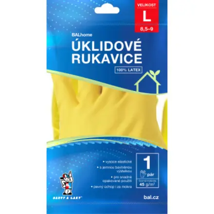 Balhome Latexové žluté 1 pár