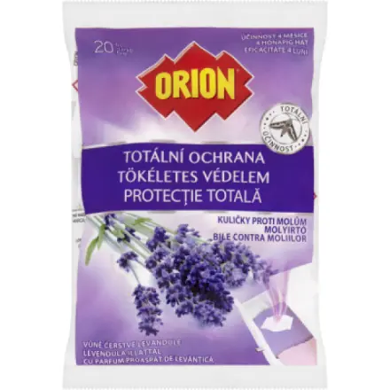 Kuličky proti molům Orion - levandule, 20 ks