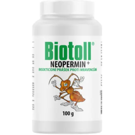 Biotoll Neopermin Prášek proti mravencům, 100 g