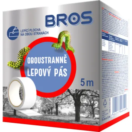 Bros 385 Oboustranně lepový pás, lapač hmyzu, 5 m