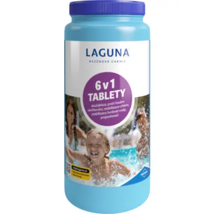 Stachema Laguna 6 v 1 Mini multifunkční tablety pro celosezónní údržbu vody v bazénu, 1 kg