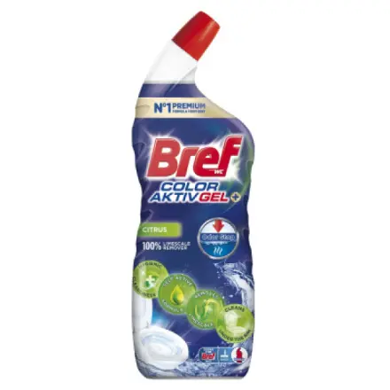 Bref WC gel Excellence Gel Color Aktiv Citrus, 700 ml