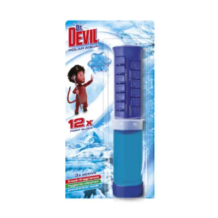 Dr. Devil 5v1 Point Block WC blok v tubě Polar Aqua na 12 použití 75 ml