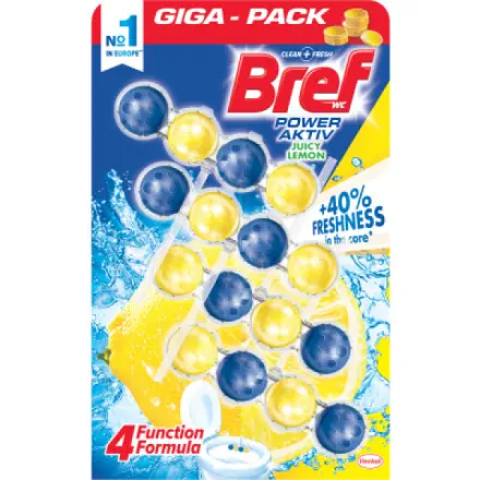 Bref Power Aktiv WC závěs 4x50g Lemon