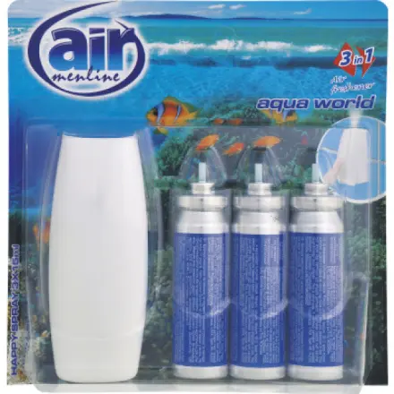 Air Menline Aqua World osvěžovač vzduchu, náhradní náplň 3 ks STROJEK