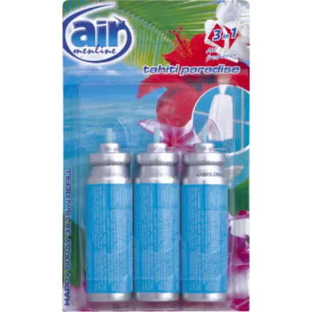 Air Menline Tahiti Paradise Refill, osvěžovač vzduchu, náhradní náplň 3x15ml