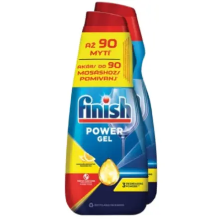 Finish Power Lemon gel do myčky nádobí 2 x 900 ml