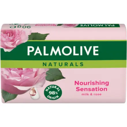 Palmolive Naturals tuhé mýdlo mléko a růže 90 g