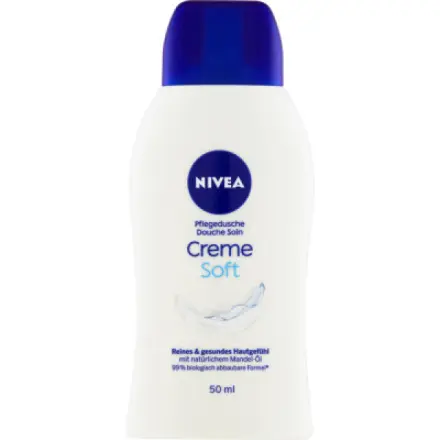 Beiersdorf Nivea Creme Soft Pečující sprchový gel, 50 ml