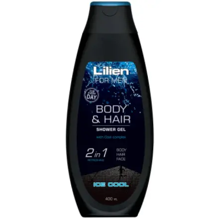 Lilien for men Ice Cool 2v1 - sprchový gel - 400 ml
