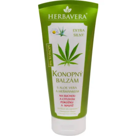 Herbavera Konopný balzám s aloe vera, glycerinem a heřmánkem, 200 ml