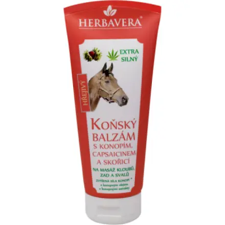 Herbavera Koňský hřejivý balzám, 200 ml