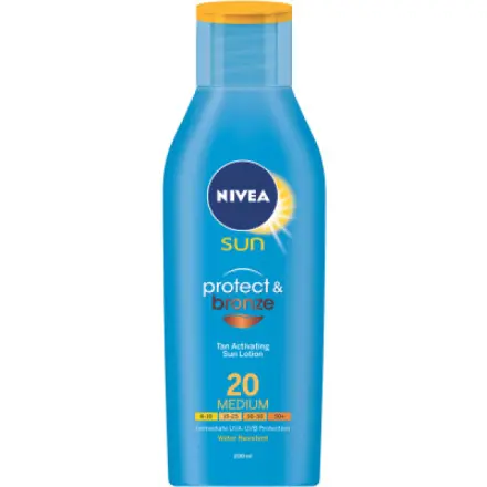Nivea Sun Protect & Bronze mléko na opalování podporující zhnědnutí OF 20 200 ml