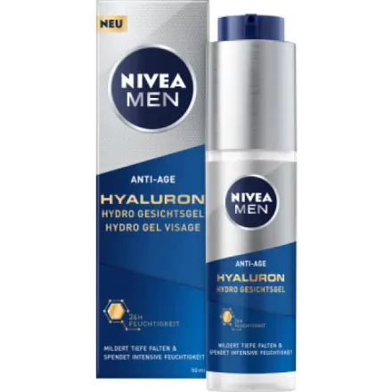 Nivea Hydro Gel Visage Men Hyaluron Anti-Age 50 ml