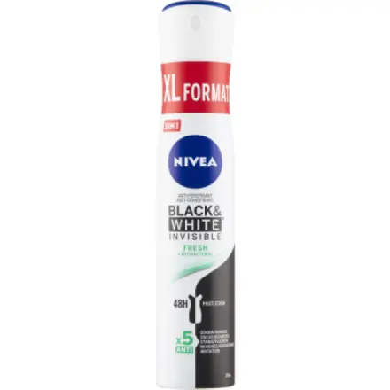 Beiersdorf Nivea Black & White Invisible Fresh antiperspirant, deospray 200 ml