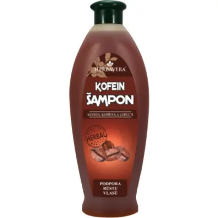 Herbavera vlasový šampon kofeinový 550 ml