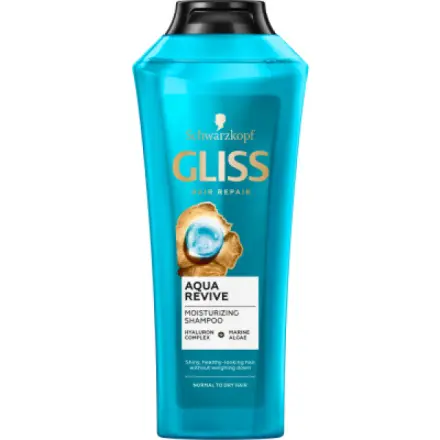 Schwarzkopf Gliss Hydratační šampon Aqua Revive pro normální až suché vlasy, 400 ml