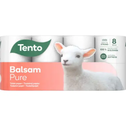 Tento Balsam Pure 3vrstvý toaletní papír, 8 rolí, 18 m role