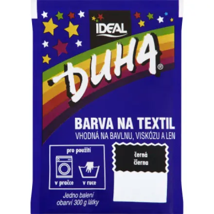 Duha barva na textil č.17 - 15g Černá