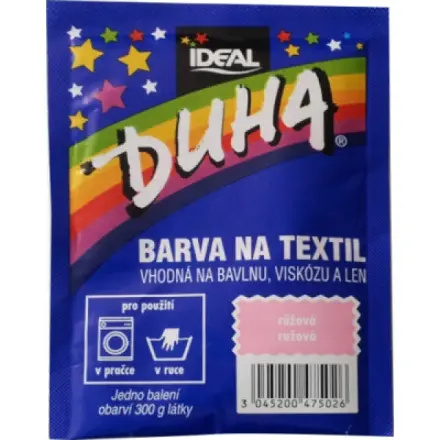 Duha barva na textil růžová 15 g