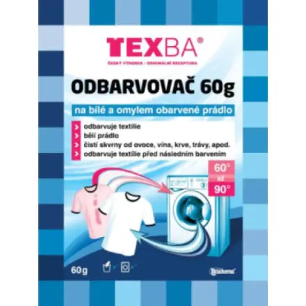 Druchema Texba Odbarvovač 60g na bílé a omylem obarvené prádlo