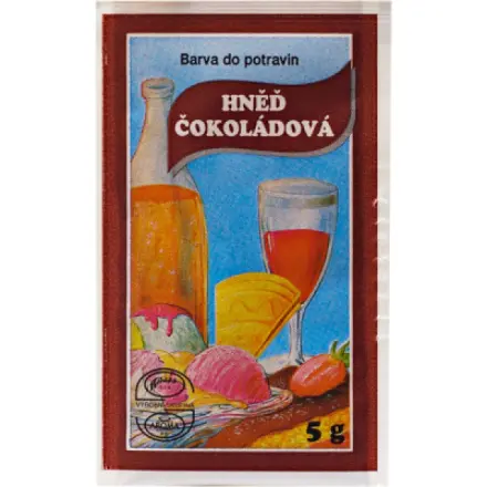 Aroco Aroma Potravinářská barva prášková Hněď čokoládová 5g