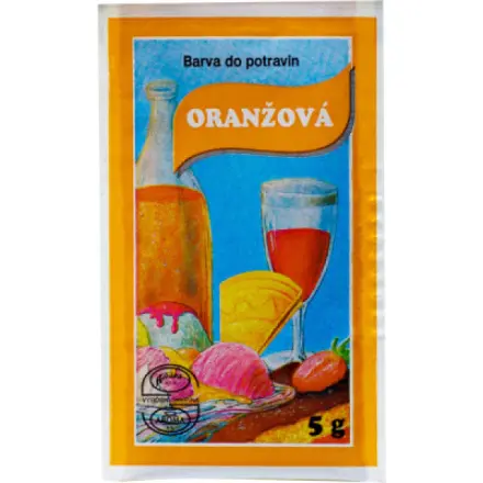 AROMA Barva potravin 5g prášková oranžová