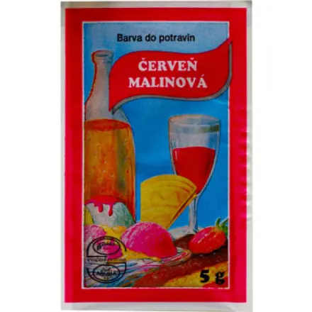 barva do potravin červeň malinová 5 g