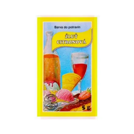 Aroco Aroma Potravinářská barva prášková Žluť citronová 5g