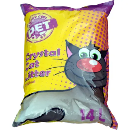 Silica Happy Cool Pet, silikonové stelivo pro kočky, podestýlka, 14 l
