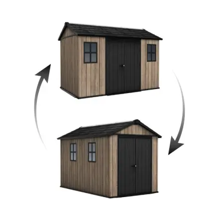 Zahradní domek Keter Apex 7,5 x 11 Ashwood, s podlahou, 263959
