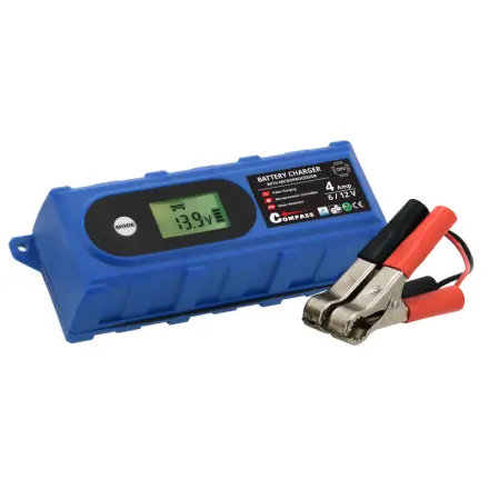 Compass Nabíječka mikroprocesor 4Amp 6/12V PB/GEL LCD display, 07146