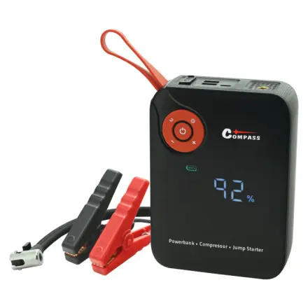 Compass Kompresor AKU DIGITAL + JUMP STARTER s powerbankou 7.200mAh 600A, 07167