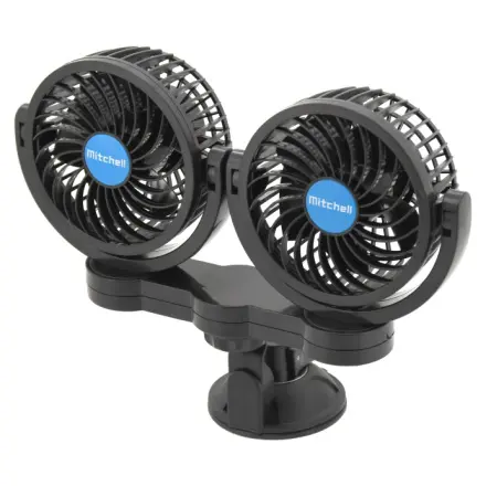 Compass Ventilátor MITCHELL DUO 2x108mm 12V na přísavku, 07222