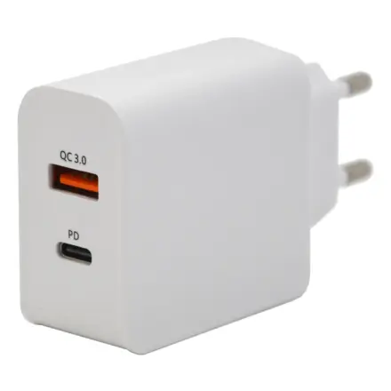 Compass Zástrčka QUICK CHARGE 3.0 230V USB-A / USB-C 18W, 07430