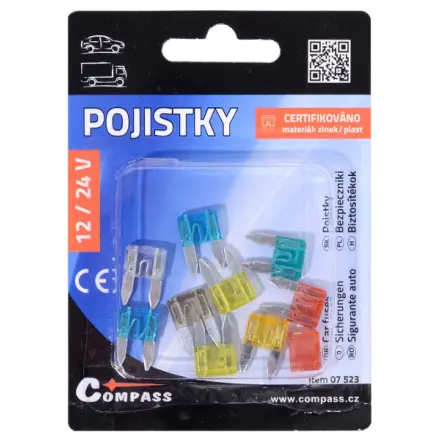 Compass Pojistky nožové MINI 10 ks, 07523