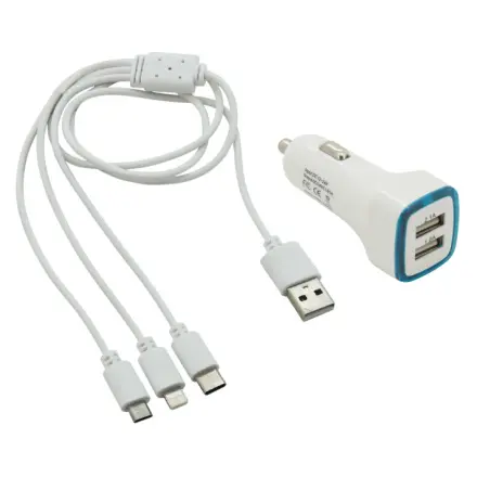 Compass Nabíječka telefonu USB 3in1 (micro USB, iPhone, USB C), 07683