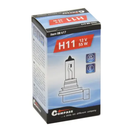 Compass Žárovka 12V  H11 55W PGJ19-2 box, 08417